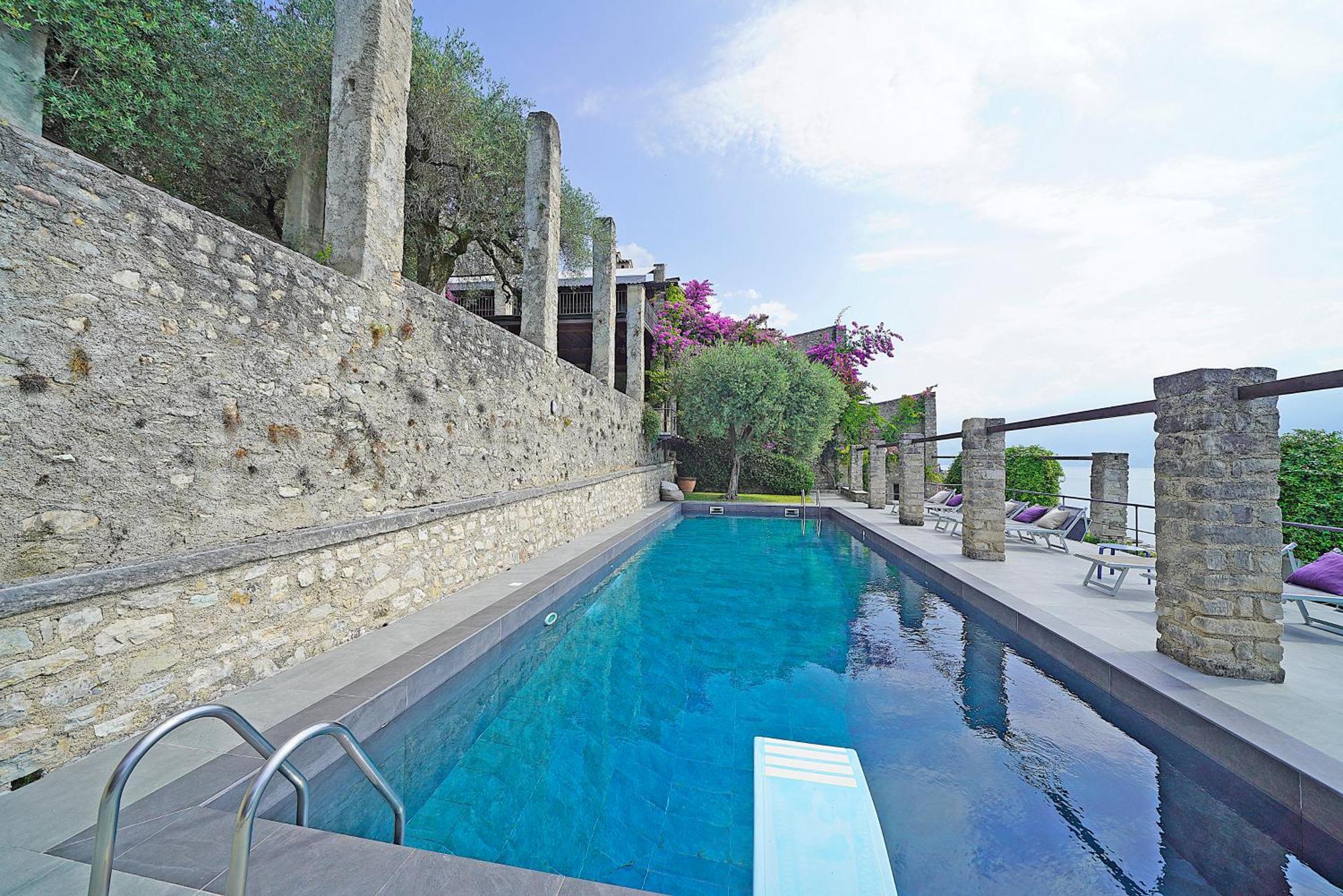 Villa Rachele: Stunning Luxury Villa In Centre Gargnano With Private Pool And Breathtaking Views Eksteriør billede