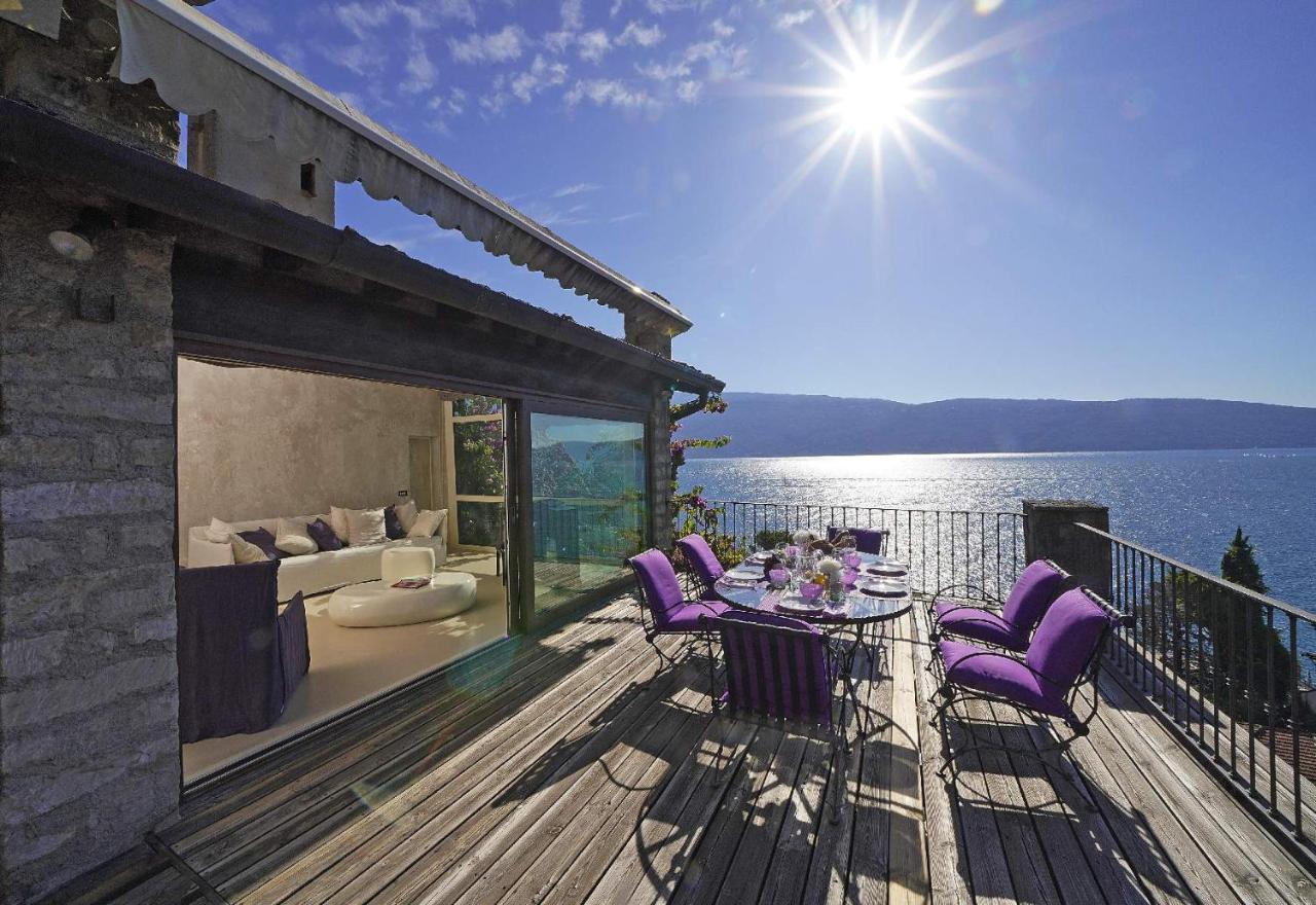 Villa Rachele: Stunning Luxury Villa In Centre Gargnano With Private Pool And Breathtaking Views Eksteriør billede